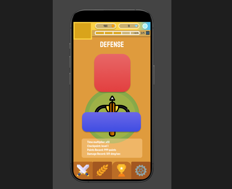 Idle Crops UI before overhaul